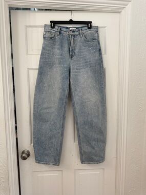 pistola Light Wash High-Rise Jeans Wes with Glitz